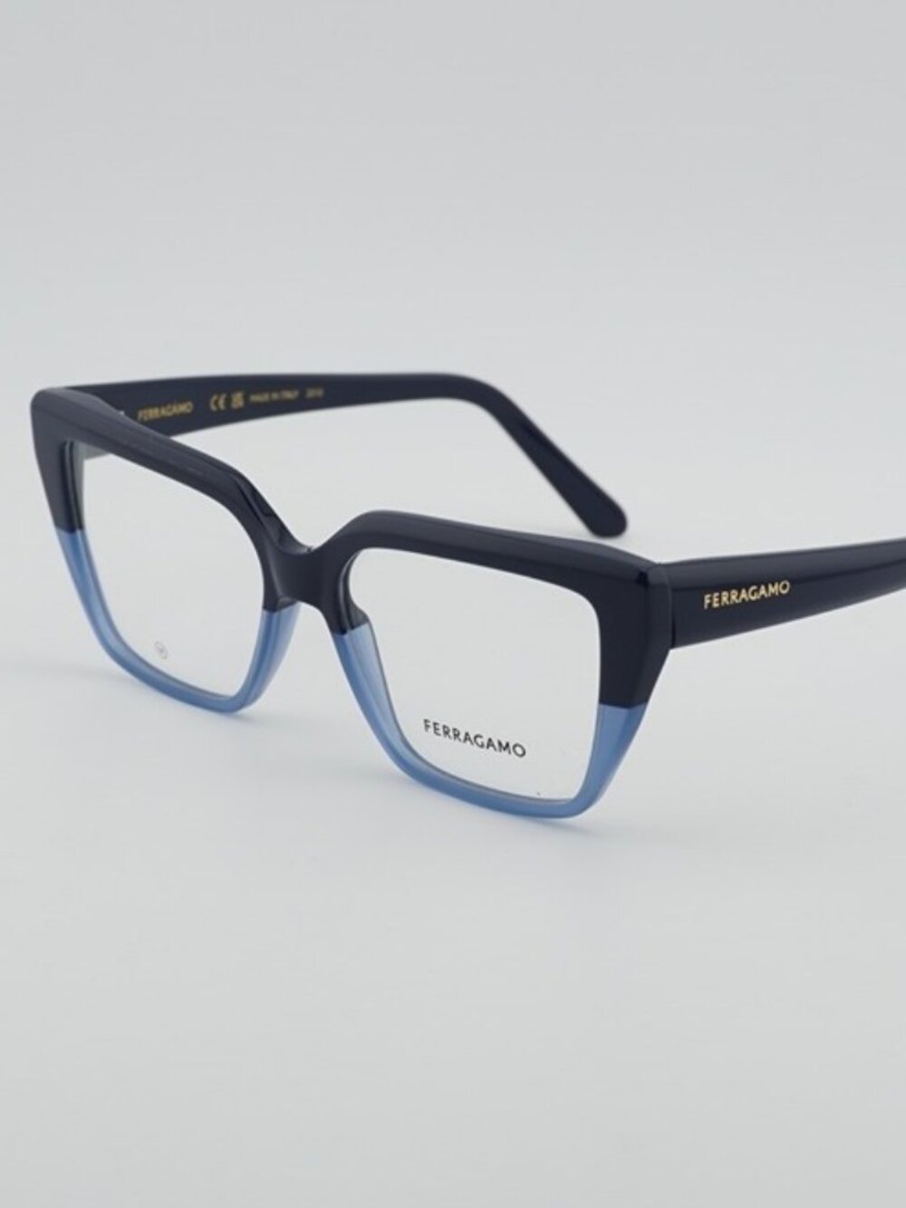 Salvatore Ferragamo SF2971 414 Eyeglasses Blue 53mm Cat Eye Frame